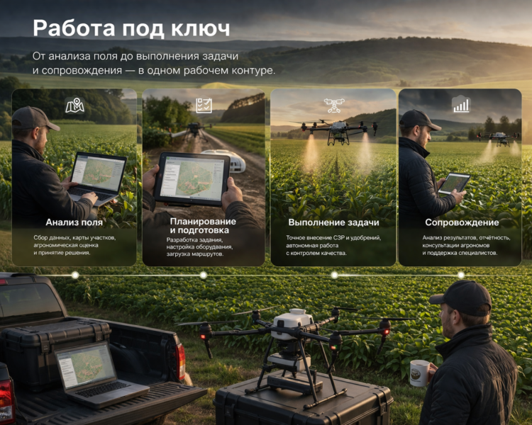 Агродроны, обработка полей и мониторинг