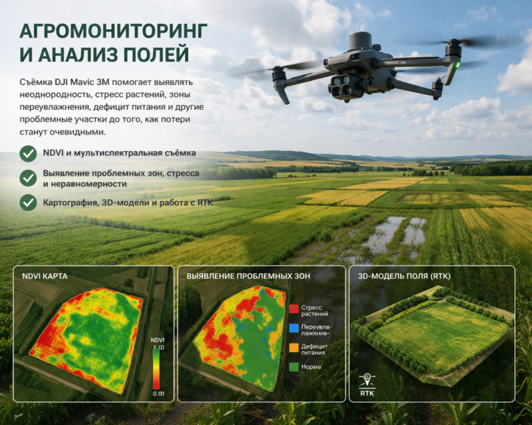Агродроны, обработка полей и мониторинг